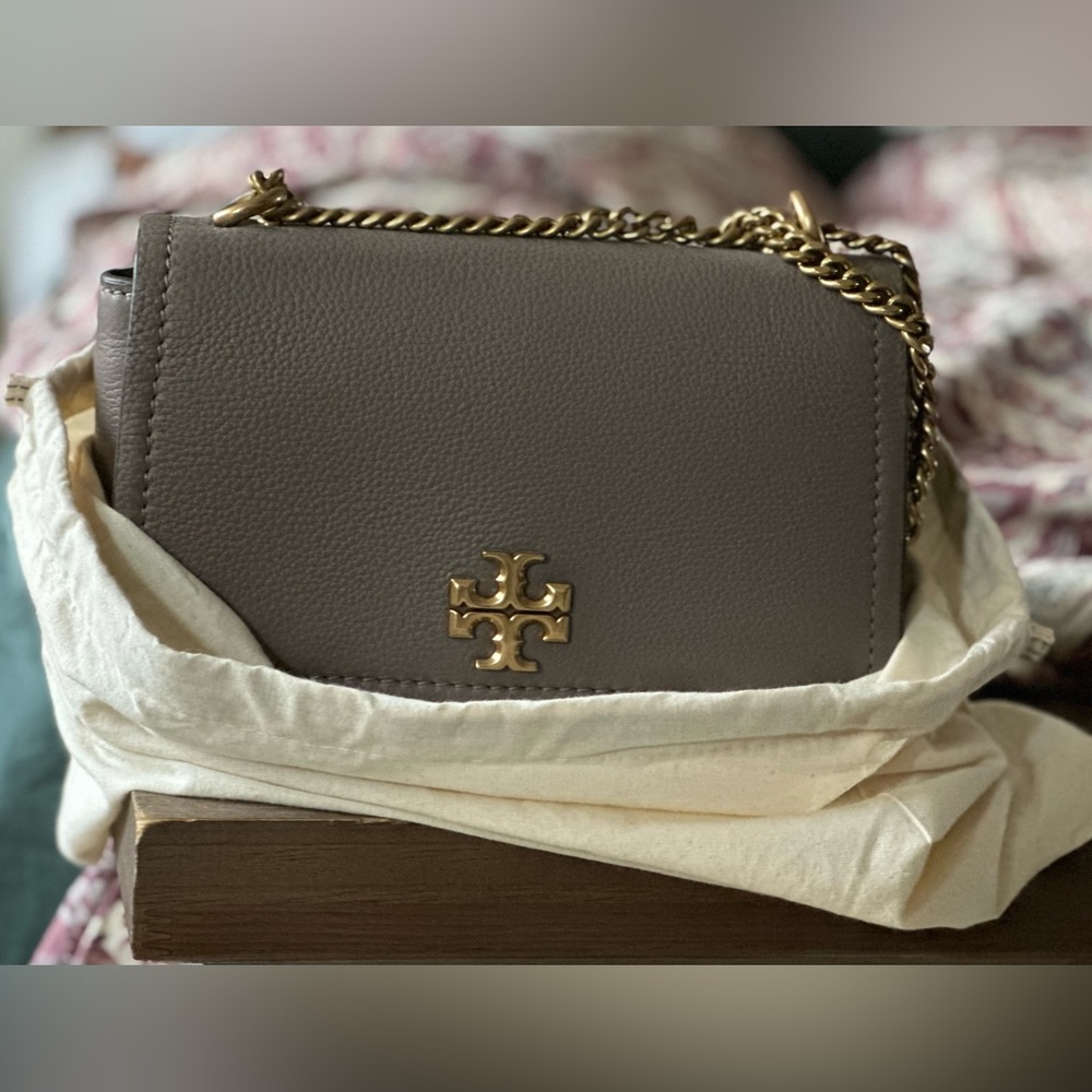 Tory Burch shoulder / cross body bag with brass chain strap